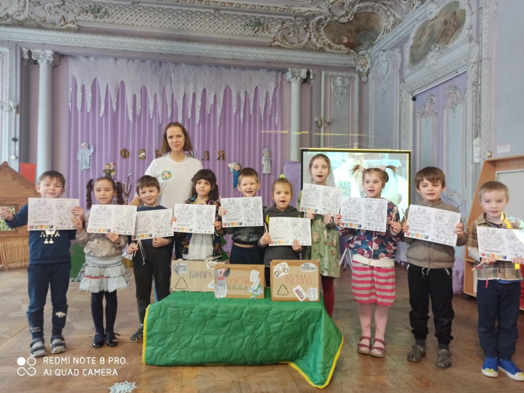 В феврале 2021 экоспикеры «Мусора.Больше.Нет» побывали с экозанятиями в следующих детских садах: pic 5